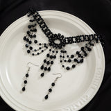 Sandy Goth Beaded Necklace Set