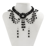 Sandy Goth Beaded Necklace Set