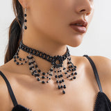 Sandy Goth Beaded Necklace Set