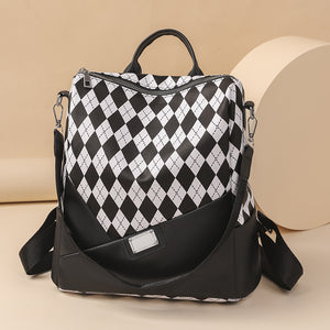 Classic Checkered Backpack